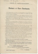 ELECTIONS TRACT  HAUTES ALPES SAINT MARTIN DE QUEYRIERES 1904 - Historical Documents