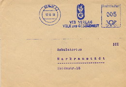 GERMANY - EMA -  BERLIN -1959 - VEB VERLAG - VOLK Und GESUNDHEIT - Frankeermachines (EMA)