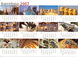 Espagne - 2007 - Barcelona - Carte Postale Calendrier - Triangle Postals 434.3 - - Barcelona
