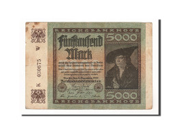 Billet, Allemagne, 5000 Mark, 1922, 1922-12-02, KM:81a, TTB - 5.000 Mark