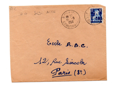 ENVELOPPE DE SIDI AICH POUR PARIS DU 08/09/1954 - Brieven En Documenten