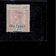 LeewardIslands1902:Scott 19 Mh*(Michel 19) Overprint Error....!!! - Leeward  Islands