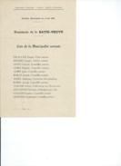 ELECTIONS TRACT  HAUTES ALPES BATIE NEUVE1929 - Documents Historiques