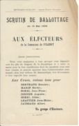 ELECTIONS TRACT  HAUTES ALPES POLIGNY 1908 - Historische Dokumente