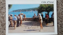 CPM  PETANQUE UNE PARTIE DE BOULES COTE D AZUR ED LA LA STE BAUME - Pétanque