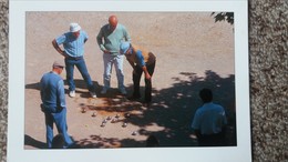 CPM  PETANQUE  PARTIE DE BOULES AMBIANCE MAERIDIONALE MEDITERRANEE - Pétanque