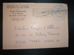 LETTRE OBL.MEC.8-4-1980 PARTHENAY (79 DEUX-SEVRES) DIRECTION DEPARTEMENTALE DE LA JEUNESSE, DES SPORTS ET DES LOISIRS - Frankobriefe