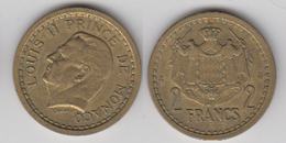 2 FRS LOUIS II (BRONZE) - 1922-1949 Louis II