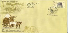 First Day Cover,Means Of Transport Through Ages,Horse Carriage, Tonga Pictorial Cancellation India,Inde,2017 - Sonstige (Land)
