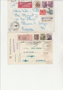 ITALIE - 2 LETTRES RECOMMANDEES  ANNEES 1968 - - Franking Machines (EMA)