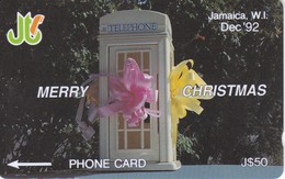 TARJETA DE JAMAICA DE NAVIDAD - CABINA (10JAMB) (CHRISTMAS) - Jamaica