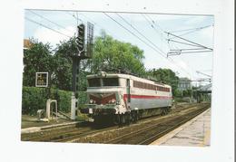 LA CC 40107 MANOEUVRE EN GARE D'AULNOYE (59) ET VA SE PLACER EN TETE D'UN TRAIN PARIS NORD - BRUXELLES MIDI (383) 07 92 - Aulnoye