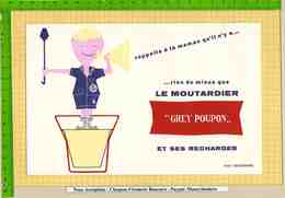 BUVARD : Le Moutardier "GREY POUPON " - Moutardes