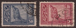 Rodi (Italy) 1929, Used CTO, Sc# 19,22 - Egeo (Rodi)