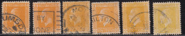 2d X 6 Used, Shades & Perferation Varities, KGV Series, 1915 Onwards, New Zealand - Usados