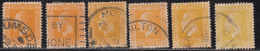2d X 6 Used, Shades & Perferation Varities, KGV Series, 1915 Onwards, New Zealand - Oblitérés