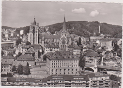 CARTE PHOTO AERIENNE PERROCHET,SUISSE ,Helvetia,Swiss,schweiz,switzerland,vaud,LAUSANNE, LOSANNA,CATHEDRALE,PONT - Lausanne