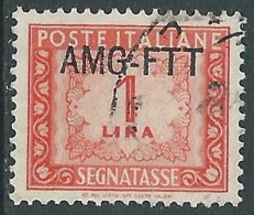 1949-54 TRIESTE A SEGNATASSE USATO 1 LIRA - LL8 - Postage Due