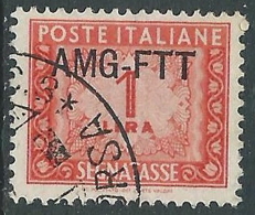 1949-54 TRIESTE A SEGNATASSE USATO 1 LIRA - LL9 - Postage Due