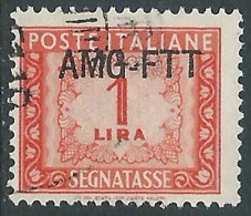 1949-54 TRIESTE A SEGNATASSE USATO 1 LIRA - LL18 - Strafport