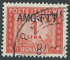 1949-54 TRIESTE A SEGNATASSE USATO 1 LIRA - LL19 - Postage Due