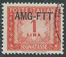 1949-54 TRIESTE A SEGNATASSE USATO 1 LIRA - LL20 - Strafport