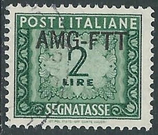 1949-54 TRIESTE A SEGNATASSE USATO 2 LIRE - LL1 - Strafport