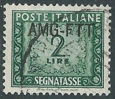 1949-54 TRIESTE A SEGNATASSE USATO 2 LIRE - LL4 - Strafport