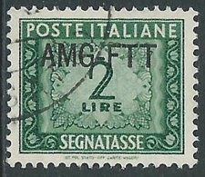 1949-54 TRIESTE A SEGNATASSE USATO 2 LIRE - LL7 - Strafport