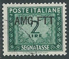 1949-54 TRIESTE A SEGNATASSE USATO 2 LIRE - LL8 - Postage Due