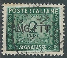 1949-54 TRIESTE A SEGNATASSE USATO 2 LIRE - LL10 - Strafport