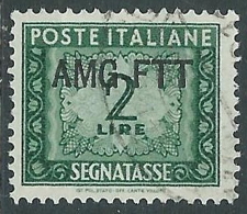 1949-54 TRIESTE A SEGNATASSE USATO 2 LIRE - LL11 - Strafport