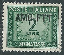 1949-54 TRIESTE A SEGNATASSE USATO 2 LIRE - LL15 - Strafport