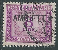 1949-54 TRIESTE A SEGNATASSE USATO 8 LIRE - LL13 - Taxe