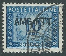 1949-54 TRIESTE A SEGNATASSE USATO 10 LIRE - LL5 - Postage Due