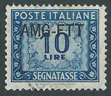 1949-54 TRIESTE A SEGNATASSE USATO 10 LIRE - LL7 - Postage Due