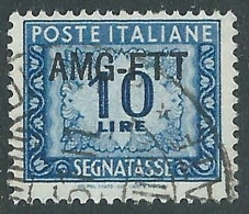 1949-54 TRIESTE A SEGNATASSE USATO 10 LIRE - LL13 - Taxe