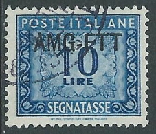 1949-54 TRIESTE A SEGNATASSE USATO 10 LIRE - LL14 - Postage Due
