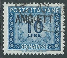 1949-54 TRIESTE A SEGNATASSE USATO 10 LIRE - LL15 - Taxe