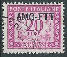 1949-54 TRIESTE A SEGNATASSE USATO 20 LIRE - LL4 - Postage Due