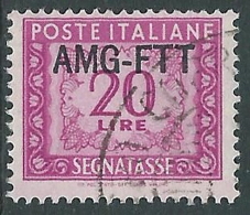 1949-54 TRIESTE A SEGNATASSE USATO 20 LIRE - LL11 - Postage Due