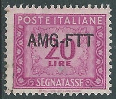 1949-54 TRIESTE A SEGNATASSE USATO 20 LIRE - LL14 - Postage Due