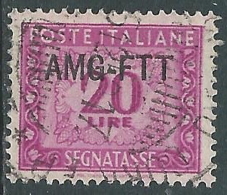 1949-54 TRIESTE A SEGNATASSE USATO 20 LIRE - LL15 - Taxe