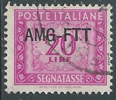 1949-54 TRIESTE A SEGNATASSE USATO 20 LIRE - LL16 - Taxe