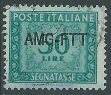 1949-54 TRIESTE A SEGNATASSE USATO 50 LIRE - LL3 - Portomarken