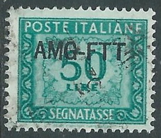 1949-54 TRIESTE A SEGNATASSE USATO 50 LIRE - LL4 - Strafport