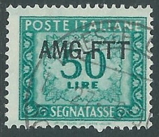 1949-54 TRIESTE A SEGNATASSE USATO 50 LIRE - LL6 - Portomarken