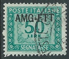 1949-54 TRIESTE A SEGNATASSE USATO 50 LIRE - LL10 - Portomarken