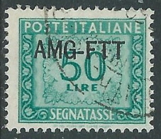 1949-54 TRIESTE A SEGNATASSE USATO 50 LIRE - LL13 - Strafport