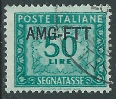 1949-54 TRIESTE A SEGNATASSE USATO 50 LIRE - LL18 - Portomarken